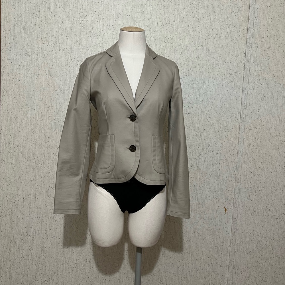 Banana Republic Women's Petite Taupe Blazer Jacket 00P